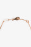 Van Cleef & Arpels 18K Rose Gold/Carnelian Sweet Alhambra Bracelet