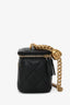 Pre-Loved Chanel™ Black Caviar Leather Mini Vanity Crush Crossbody Gold Hardware