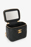 Pre-Loved Chanel™ Black Caviar Leather Mini Vanity Crush Crossbody Gold Hardware