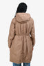 Max Mara Beige/Grey The Cube Reversible Rain Jacket Size 6