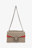 Gucci GG Supreme/Red Suede Small Dionysus Shoulder Bag
