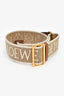 Loewe Beige/Brown Leather/Jacquard Anagram Bag Strap