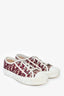 Christian Dior White/Red Walk'N'Dior Sneakers Size 37.5