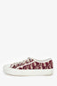 Christian Dior White/Red Walk'N'Dior Sneakers Size 37.5