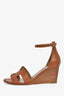 Hermès Brown Leather 'Legend' Sandals Size 37.5