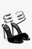 Rene Caovilla Black/Spark Velvet 'Spark' Heels Size 38
