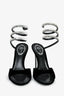 Rene Caovilla Black/Spark Velvet 'Spark' Heels Size 38