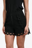 Self-Portrait Black Lace Trim Shorts Size 6