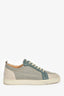 Christian Louboutin Teal Suede/Tweed Sneakers Size 40 Mens