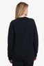 Loewe Black/White Anagram Embroidered Sweatshirt Size L