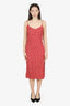 Reformation Red Silk 'Crimini' Dress Size 2
