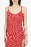 Reformation Red Silk 'Crimini' Dress Size 2