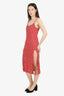 Reformation Red Silk 'Crimini' Dress Size 2
