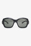 Gucci Black Frame Logo Square Sunglasses
