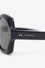 Gucci Black Frame Logo Square Sunglasses