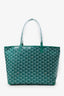 Goyard 2025 Green Goyardine Canvas 'Artois' MM Tote
