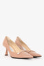 Jimmy Choo Beige Patent Rosalia Pumps Size 37