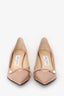 Jimmy Choo Beige Patent Rosalia Pumps Size 37