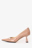 Jimmy Choo Beige Patent Rosalia Pumps Size 37