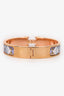 Hermès Gold Toned/Purple Clic H Bracelet PM