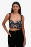 Versace x Dua Lipa Polka-Butterfly Bralette Top Size 40