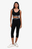 Dolce & Gabbana Black Cotton Bralette + Capri Set Size 36/38
