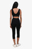 Dolce & Gabbana Black Cotton Bralette + Capri Set Size 36/38