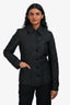 Burberry Black Quilted Buttoned Short Jacket Size XS