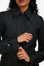 Burberry Black Quilted Buttoned Short Jacket Size XS