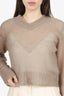 Acne Studios Brown Mohair V-Neck Sweater Size S