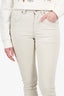 Brunello Cucinelli Beige Denim Skinny Jeans Size 0