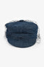 Christian Dior Blue Denim/Net Logo Newsboy Hat Size 58
