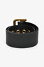 Christian Dior Black Wide Leather 'D' Belt Size 75