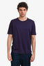 Louis Vuitton Vintage Purple Cotton Graphic T-Shirt Size XL Mens