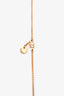 Hermes 18K Rose Gold Dimond 'Clou d'H Pendant' Small Model Necklace