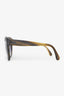 Pre-Loved Chanel™ Brown Striped Frame Cat Eye Sunglasses