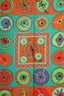 Hermès Green/Orange Silk Belles du Mexique Scarf Size 90cm