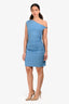 Reformation Blue Slinky Mini Dress Size S
