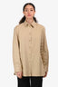 The Row Tan Cotton Button Down Shirt Size S