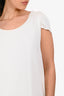 The Row White Satin Sleeveless Midi Dress Size S