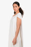 The Row White Satin Sleeveless Midi Dress Size S