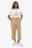 The Row Tan Cotton Chino Trousers Size 10