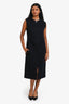 Hermès Navy Cashmere Button Down Vest Dress Size 36