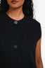 Hermès Navy Cashmere Button Down Vest Dress Size 36