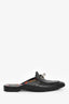 Hermès Black Leather 'Oz' Mules Size 37