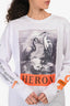 Heron Preston White Cotton Graphic Long Sleeve Shirt Size XS