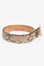 Roberto Cavalli Vintage Snakeskin Wide Belt Size 85