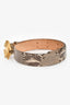 Roberto Cavalli Vintage Snakeskin Wide Belt Size 85