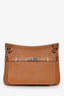 Hermès Gold Clemence Leather Jypsiere 28 Bag