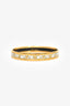 Hermès Gold Plated/White Enamel Narrow Bangle Bracelet